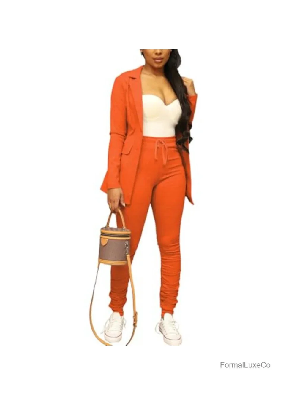 Women Casual Blazer Open Front Long Sleeve Work Business Suit Jacket